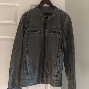 Faux leather jacket